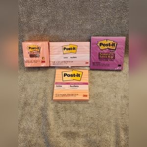 Post-It Sticky Note Lot, 4 packs NWT
